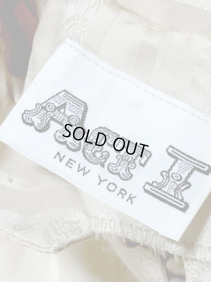 画像12: ストライプ 花織り ウエストゴム レトロ USA古着 ヴィンテージワンピース (12)