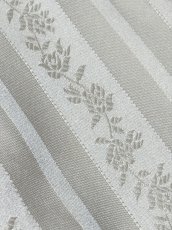 画像10: ストライプ 花織り ウエストゴム レトロ USA古着 ヴィンテージワンピース (10)
