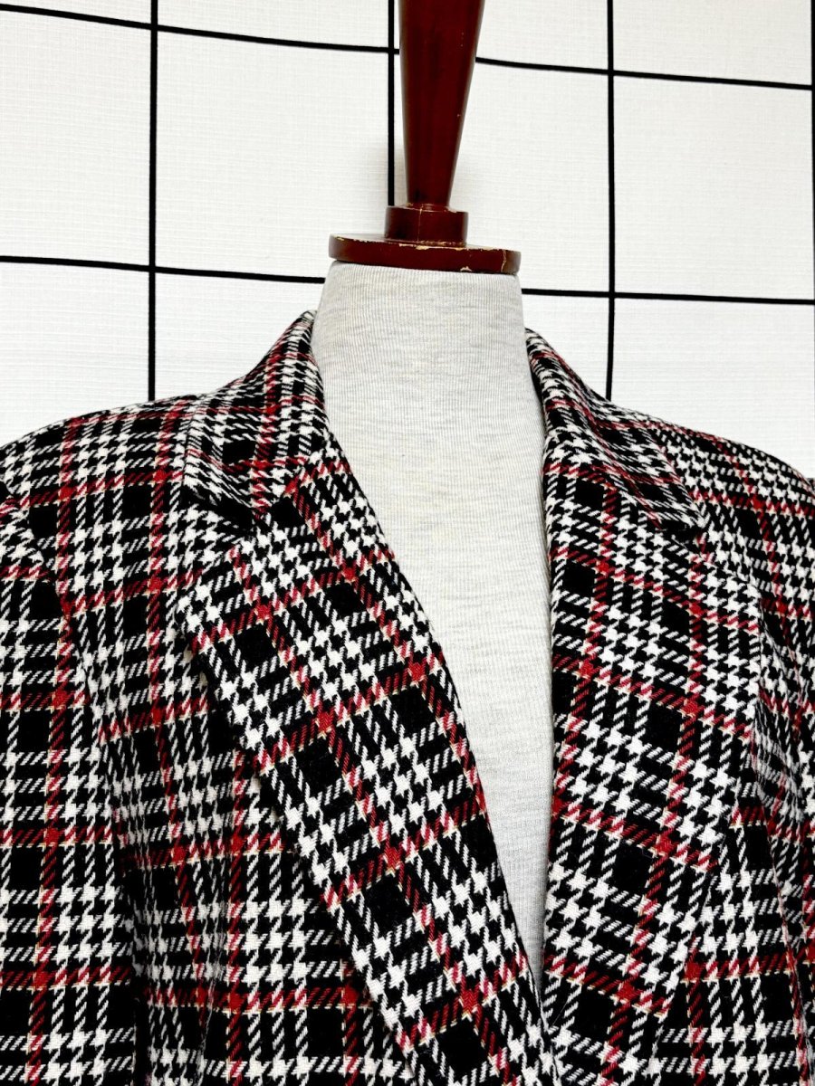 画像5: チェック柄 レトロ El Salvador 古着 ヴィンテージジャケット (5)