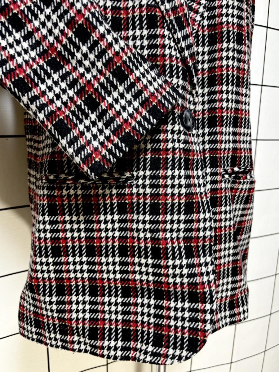 画像7: チェック柄 レトロ El Salvador 古着 ヴィンテージジャケット (7)