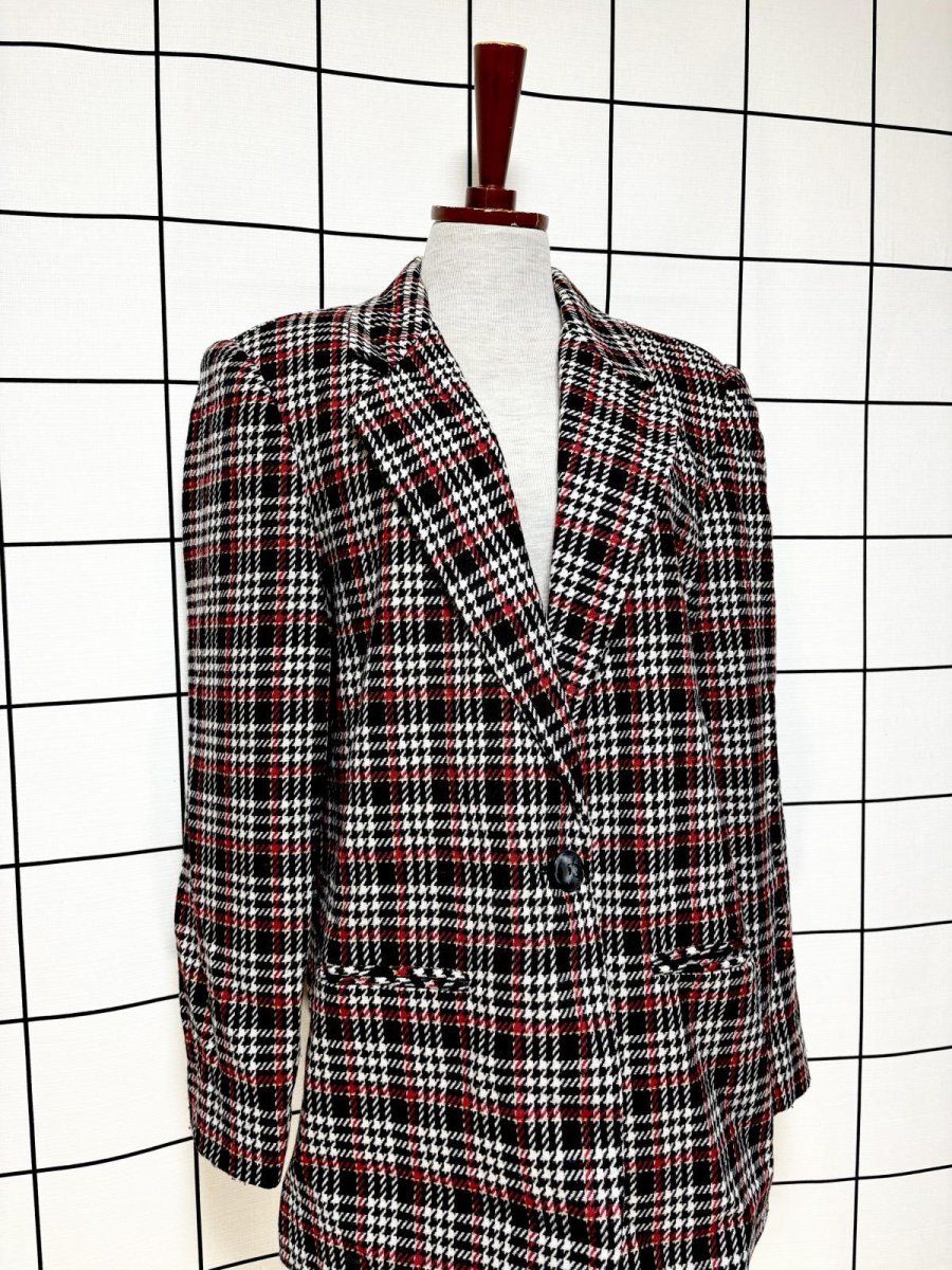 画像3: チェック柄 レトロ El Salvador 古着 ヴィンテージジャケット (3)