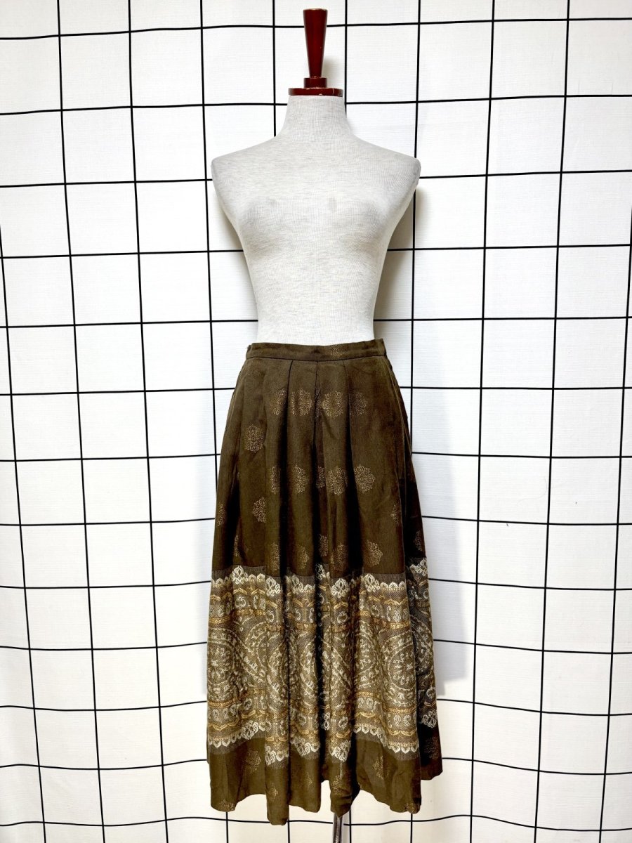 画像5: クラシカル レトロ USA古着 ヴィンテージスカート (5)