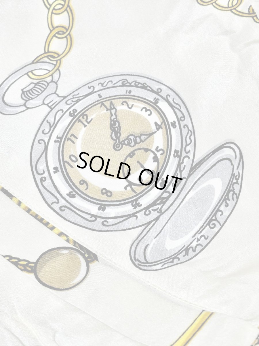 画像11: スカーフ柄 ジップアップ レトロ USA古着 ジャンパー ヴィンテージブルゾンジャケット (11)