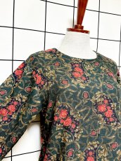 画像6: タルボット Talbots 花柄 プルオーバー レトロ USA古着 シャツ ヴィンテージトップス (6)