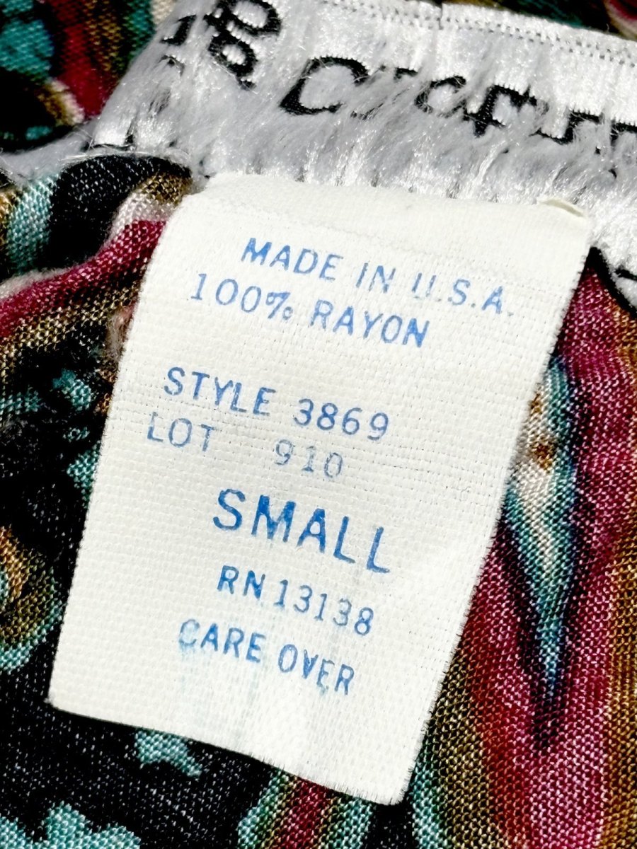 画像10: ペイズリー ウエストゴム レトロ USA古着 ヴィンテージスカート (10)