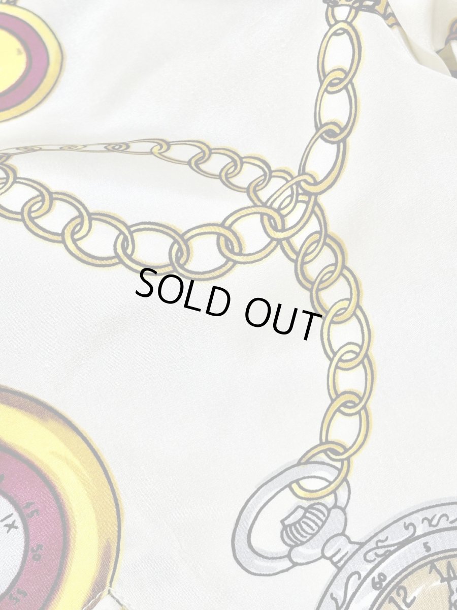 画像13: スカーフ柄 ジップアップ レトロ USA古着 ジャンパー ヴィンテージブルゾンジャケット (13)