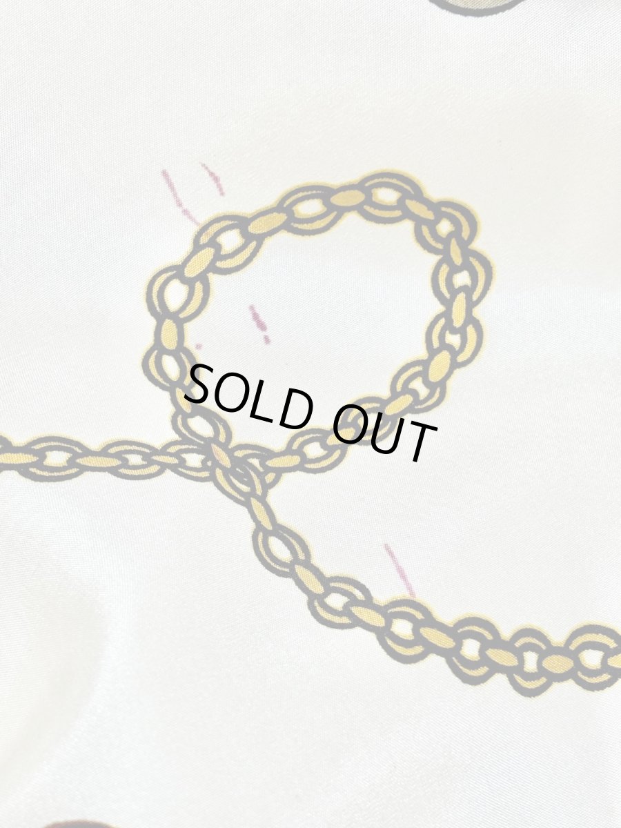 画像14: スカーフ柄 ジップアップ レトロ USA古着 ジャンパー ヴィンテージブルゾンジャケット (14)