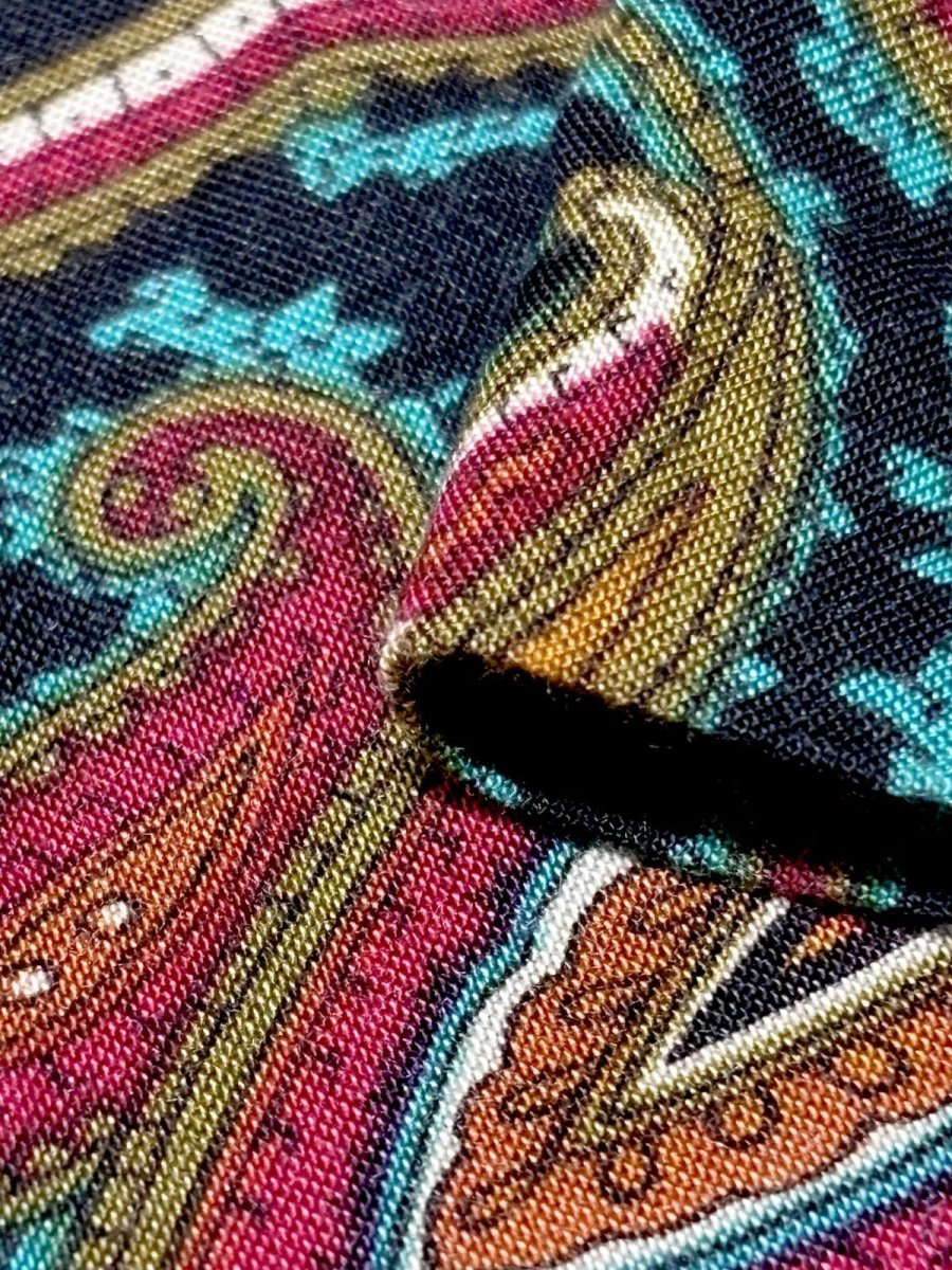 画像9: ペイズリー ウエストゴム レトロ USA古着 ヴィンテージスカート (9)