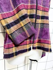 画像7: チェック柄 マルチカラー ジップアップ レトロ USA古着 ヴィンテージジャケット (7)