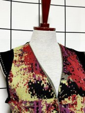 画像6: フランス製 FRANCE ラメ レトロ ヨーロッパ古着 ヴィンテージ ニットベスト (6)