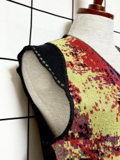 画像7: フランス製 FRANCE ラメ レトロ ヨーロッパ古着 ヴィンテージ ニットベスト (7)
