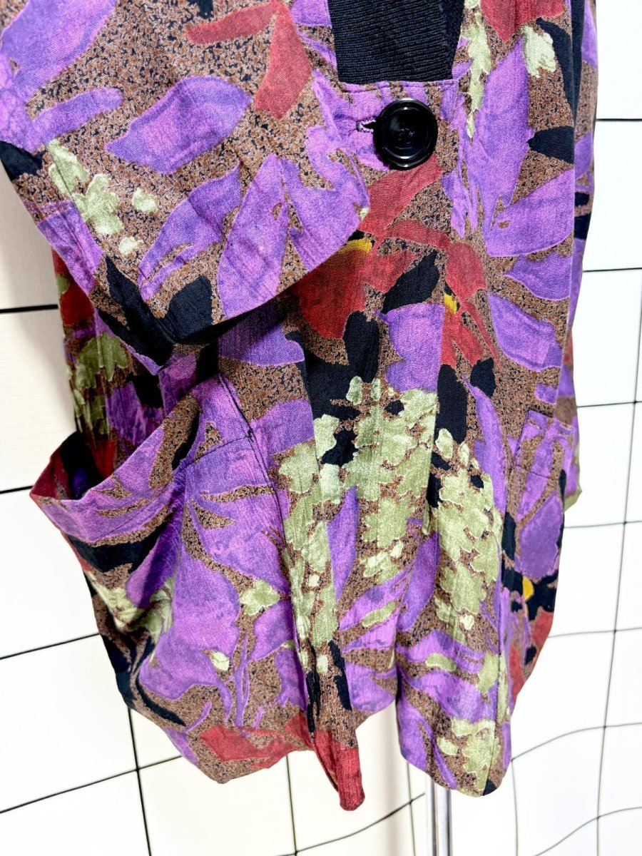 画像7: アート柄 レトロ USA古着 ヴィンテージ薄手ジャケット (7)