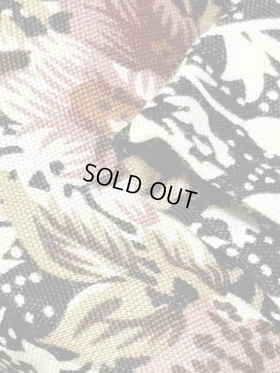 画像9: 花柄 ウエストゴム レトロ USA古着 ヴィンテージロングスカート (9)