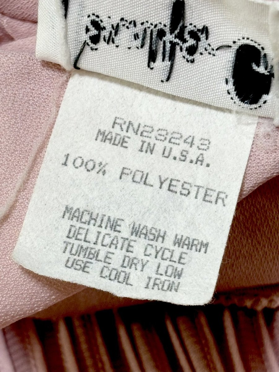 画像12: レース フロントタック ピンク UNIONMADE ウエストゴム レトロ USA古着 ヴィンテージドレス (12)