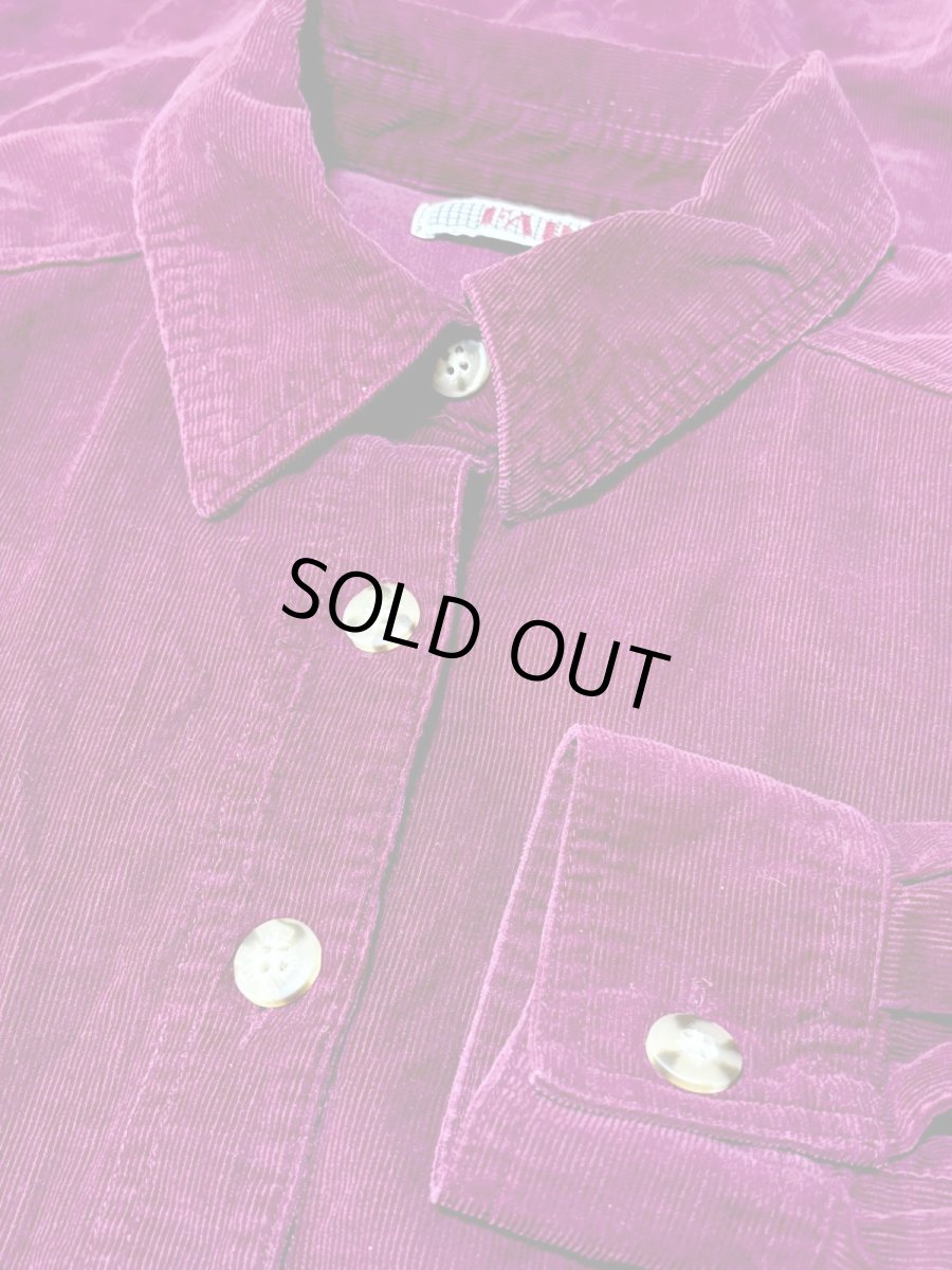 画像10: コーデュロイ 前開き バックリボン レトロ USA古着 ヴィンテージワンピース (10)