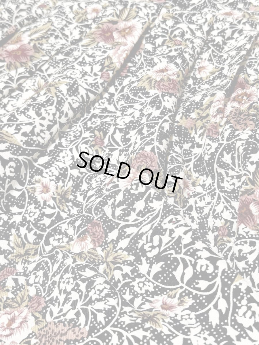 画像7: 花柄 ウエストゴム レトロ USA古着 ヴィンテージロングスカート (7)