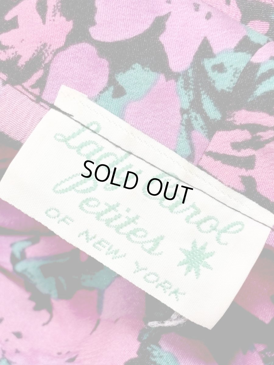 画像13: リボンタイ 花柄 レトロ USA古着 ヴィンテージワンピース (13)