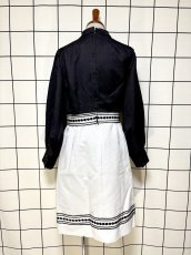 画像2: モノクロ  タートルネック レトロ USA古着 ヴィンテージワンピース (2)