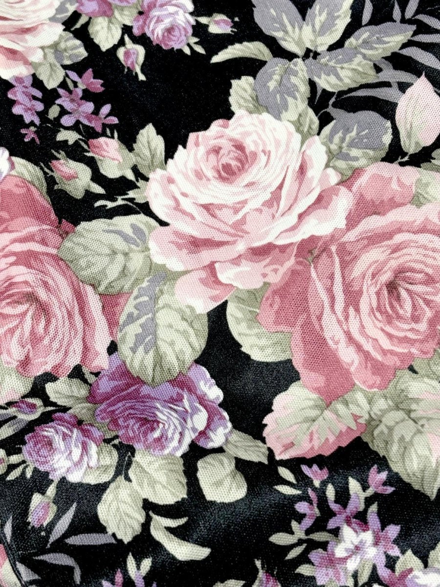 画像10: 花柄 レトロ 長袖 USA古着 ヴィンテージワンピース (10)