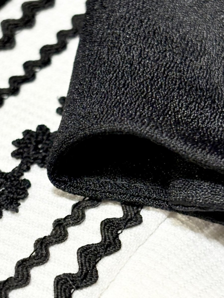 画像11: モノクロ  タートルネック レトロ USA古着 ヴィンテージワンピース (11)