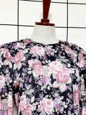 画像5: 花柄 レトロ 長袖 USA古着 ヴィンテージワンピース (5)