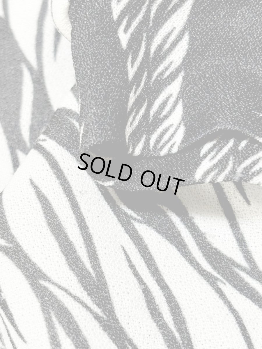 画像12: ストライプ モノクロ ウエストゴム レトロ USA古着 ヴィンテージワンピース (12)