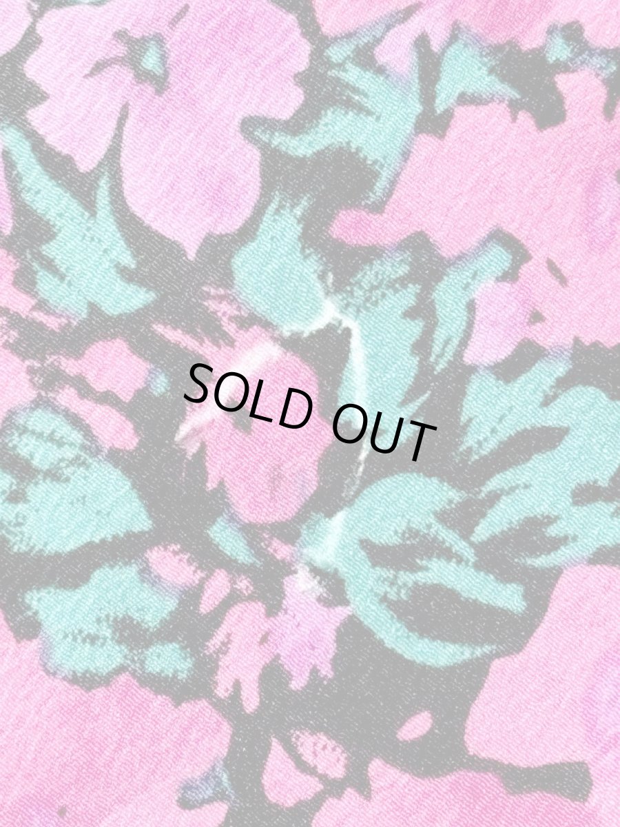 画像15: リボンタイ 花柄 レトロ USA古着 ヴィンテージワンピース (15)