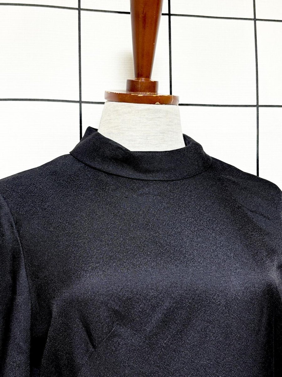 画像5: モノクロ  タートルネック レトロ USA古着 ヴィンテージワンピース (5)