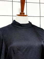 画像5: モノクロ  タートルネック レトロ USA古着 ヴィンテージワンピース (5)