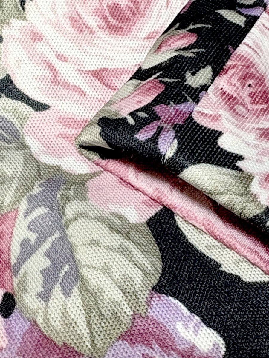 画像11: 花柄 レトロ 長袖 USA古着 ヴィンテージワンピース (11)