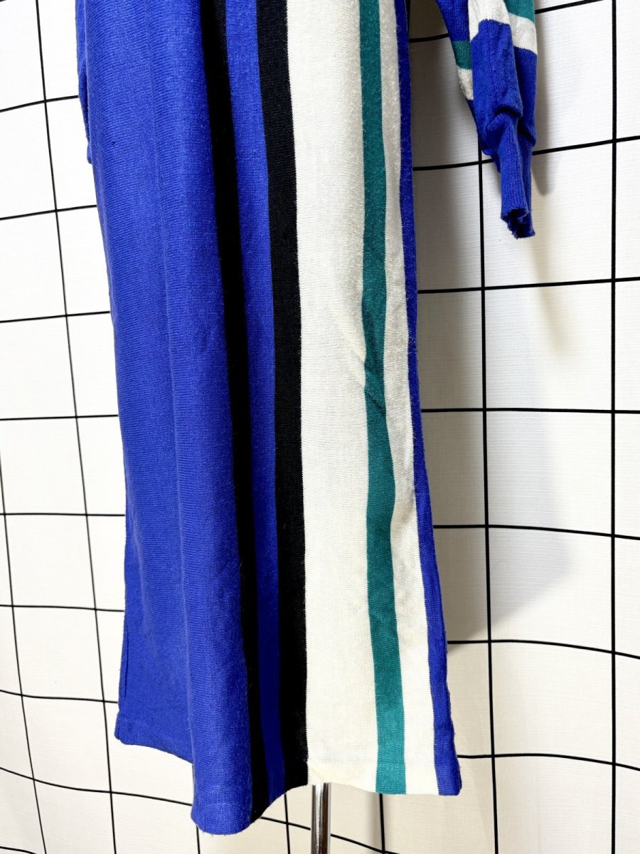 画像8: ストライプ模様編み レトロ USA古着 ヴィンテージニットワンピース (8)