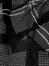 画像7: ドット柄 モノクロ ウエストゴム レトロ USA古着 ヴィンテージスカート (7)