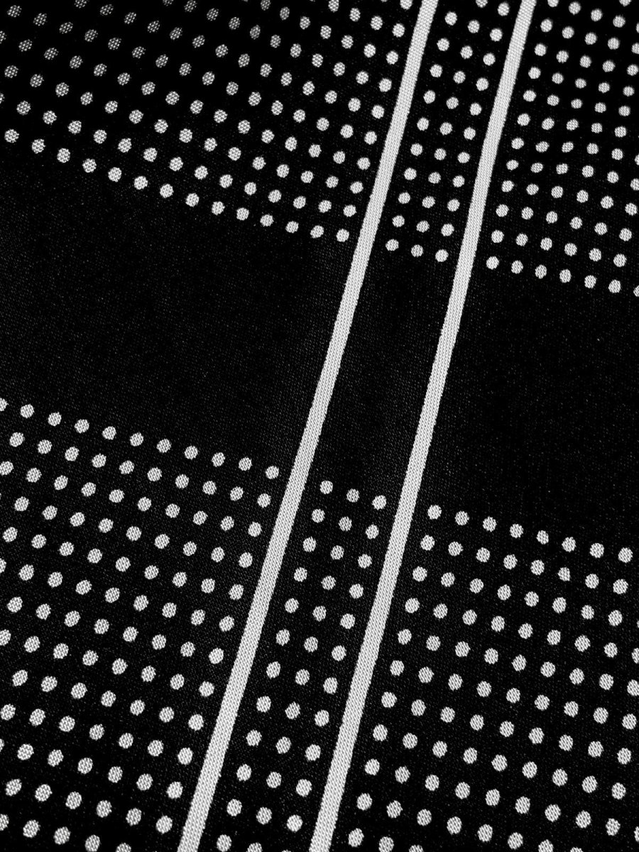 画像8: ドット柄 モノクロ ウエストゴム レトロ USA古着 ヴィンテージスカート (8)