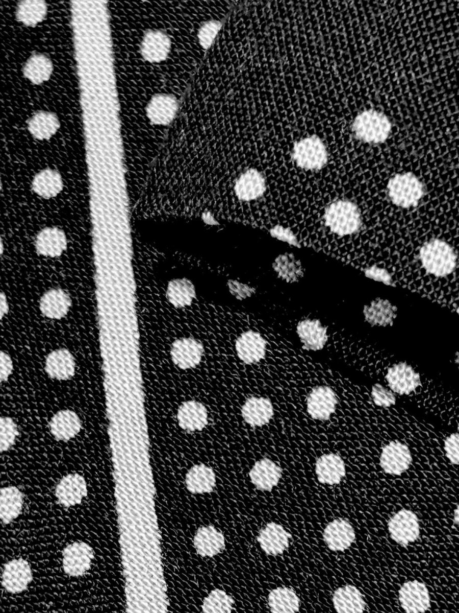 画像9: ドット柄 モノクロ ウエストゴム レトロ USA古着 ヴィンテージスカート (9)