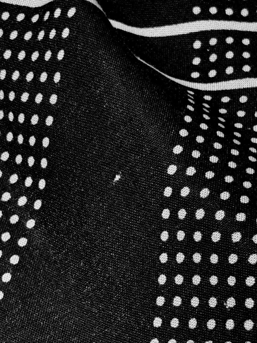 画像10: ドット柄 モノクロ ウエストゴム レトロ USA古着 ヴィンテージスカート (10)