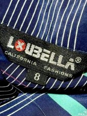 画像11: チェック ネイビー レトロ USA古着 シャツ ヴィンテージブラウス (11)