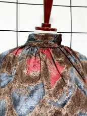 画像6: アート柄 タートルネック レトロ USA古着 シャツ ヴィンテージトップス (6)