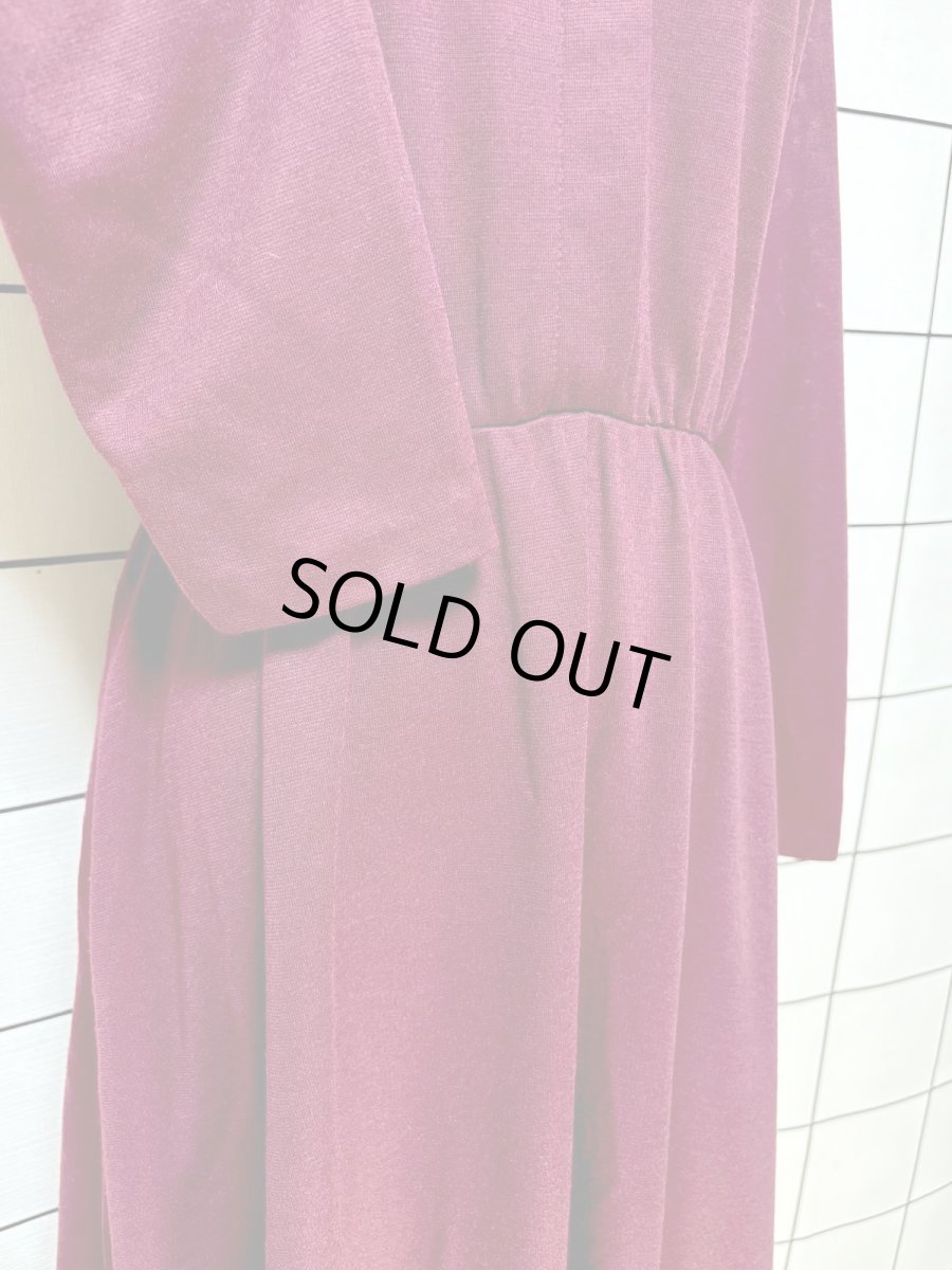 画像7: バイカラー ウエストゴム レトロ USA古着 ヴィンテージワンピース (7)