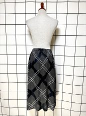 画像6: ドット柄 モノクロ ウエストゴム レトロ USA古着 ヴィンテージスカート (6)