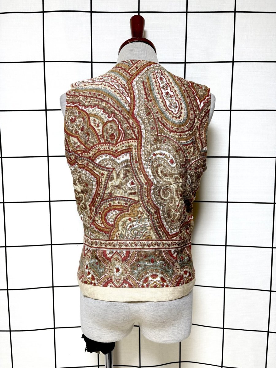 画像3: 総柄 レトロ USA古着 ヴィンテージベスト (3)