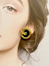 画像1: レトロアンティーク ヴィンテージ イヤリング　大ぶり (1)