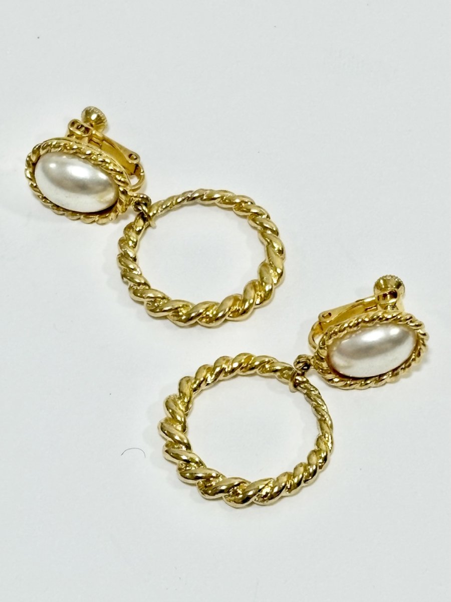 画像2: レトロアンティーク ヴィンテージ イヤリング (2)