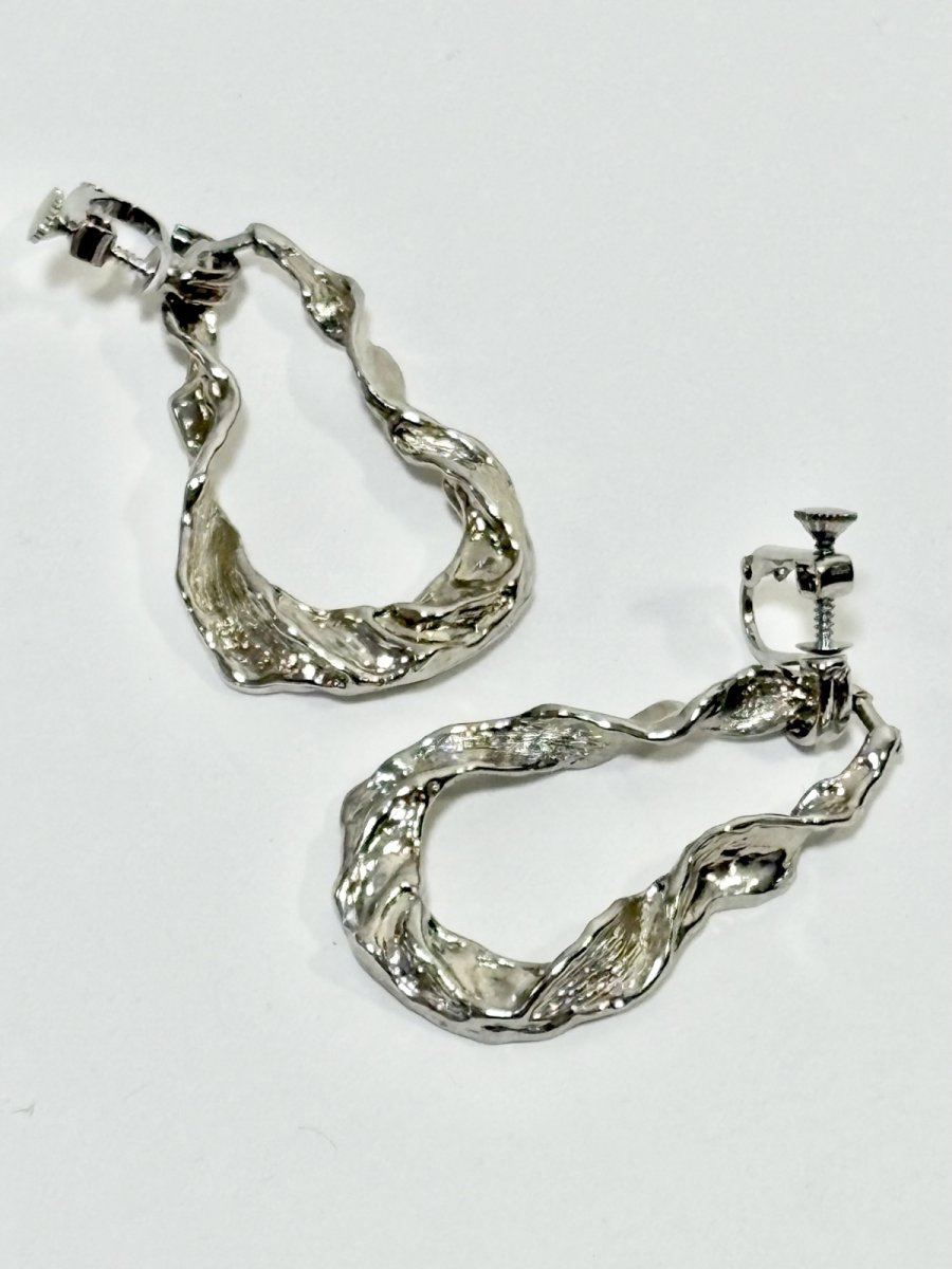 画像2: レトロアンティーク ヴィンテージ イヤリング　大ぶり (2)