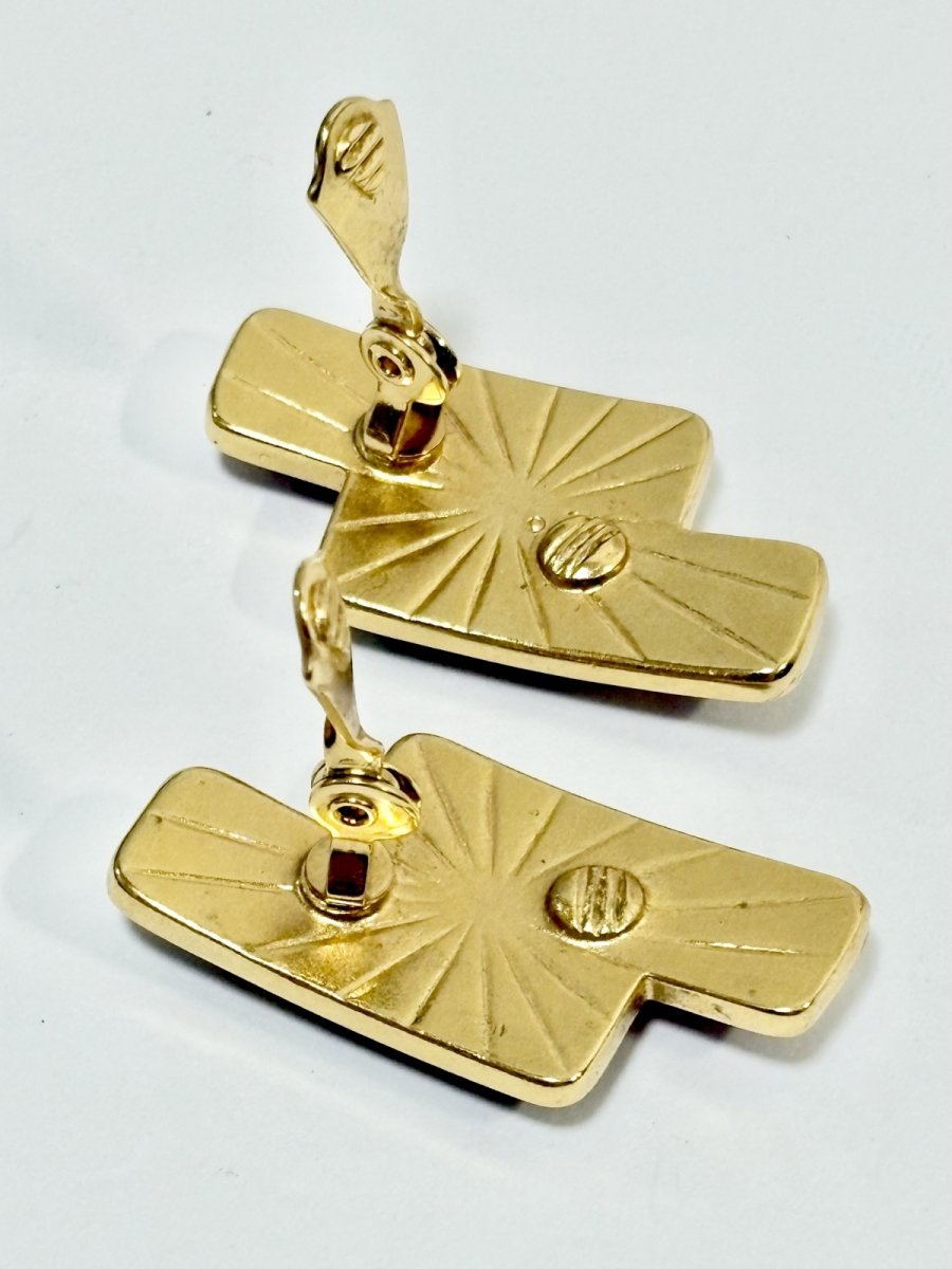 画像4: レトロアンティーク ヴィンテージ イヤリング　大ぶり (4)