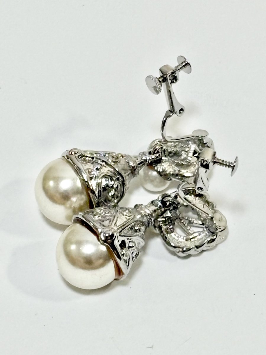 画像5: レトロアンティーク ヴィンテージ イヤリング　大ぶり (5)