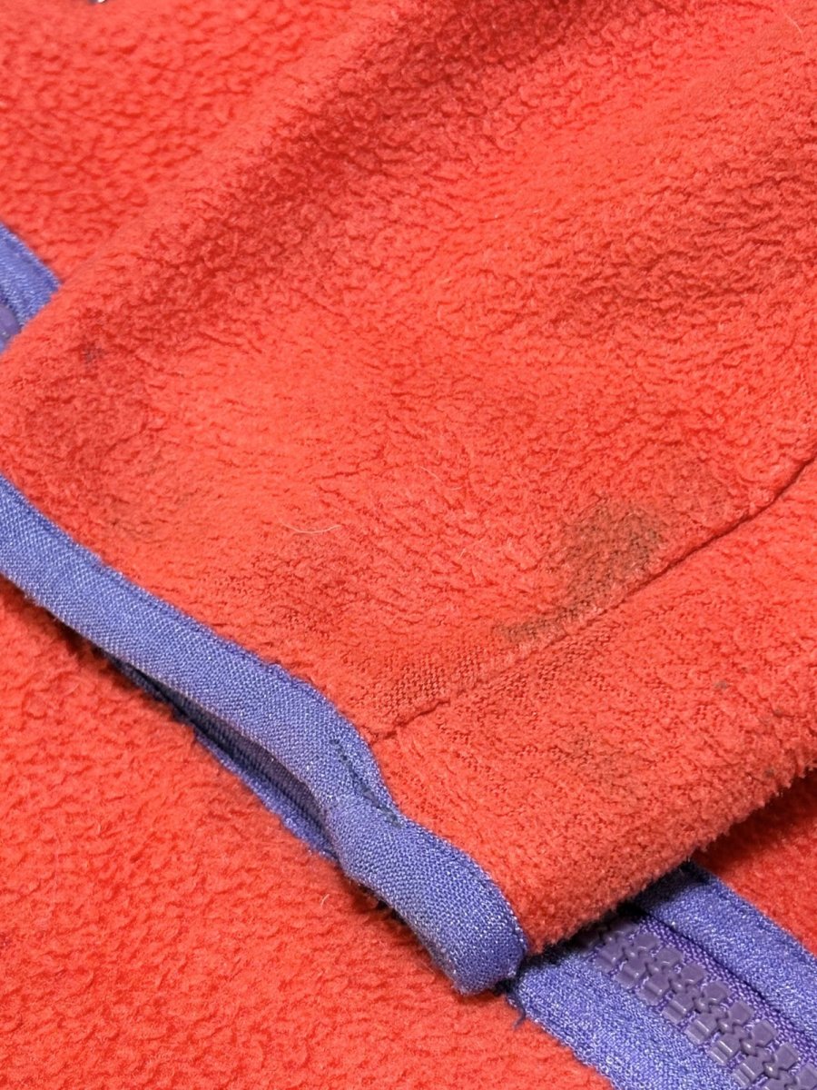 画像15: 80s Patagonia パタゴニア レッド ジップアップ レトロ USA古着 フリースジャケット (15)