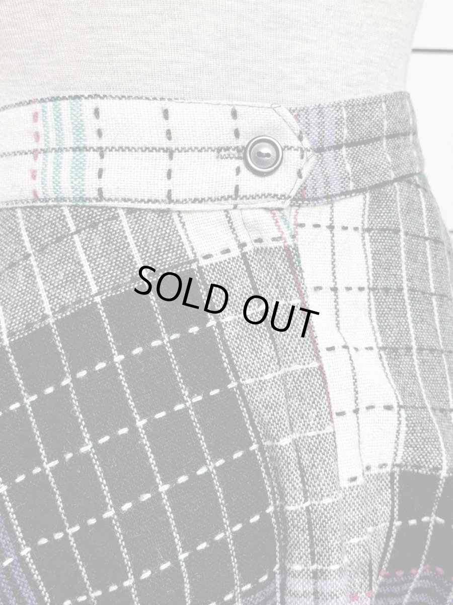 画像7: チェック柄 レトロ USA古着 ヴィンテージ サーキュラースカート (7)