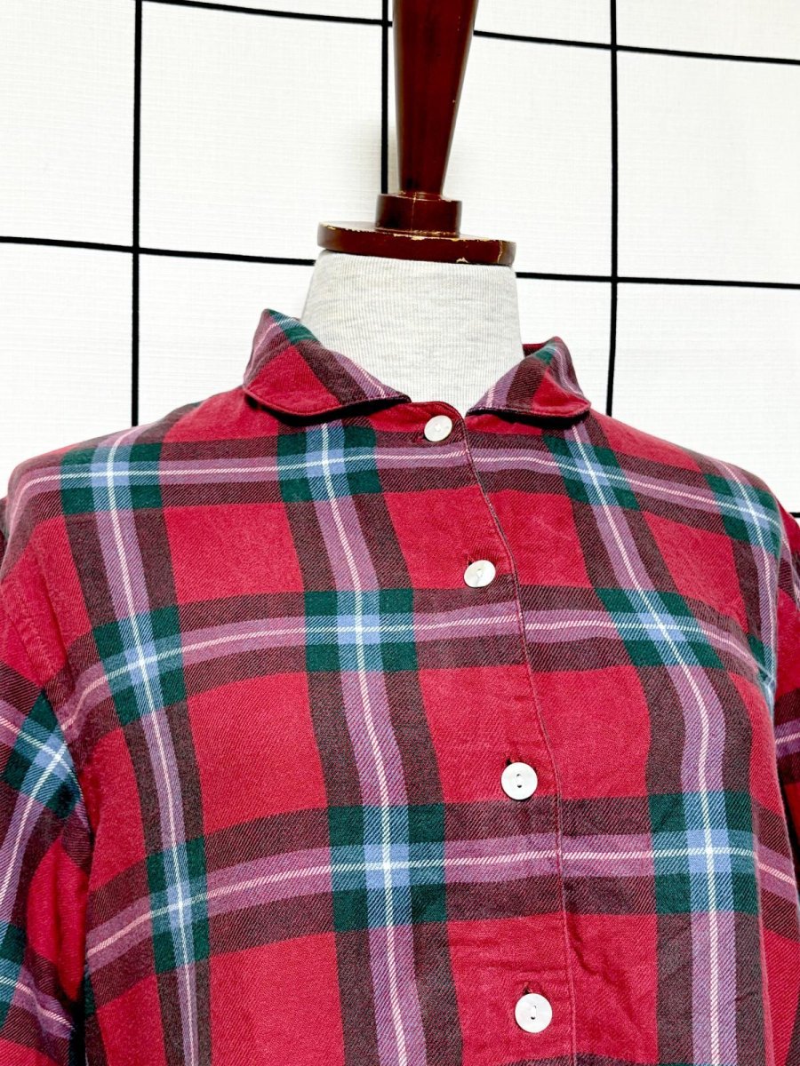 画像5: チェック柄 ウエストゴム レトロ USA古着 ヴィンテージワンピース (5)