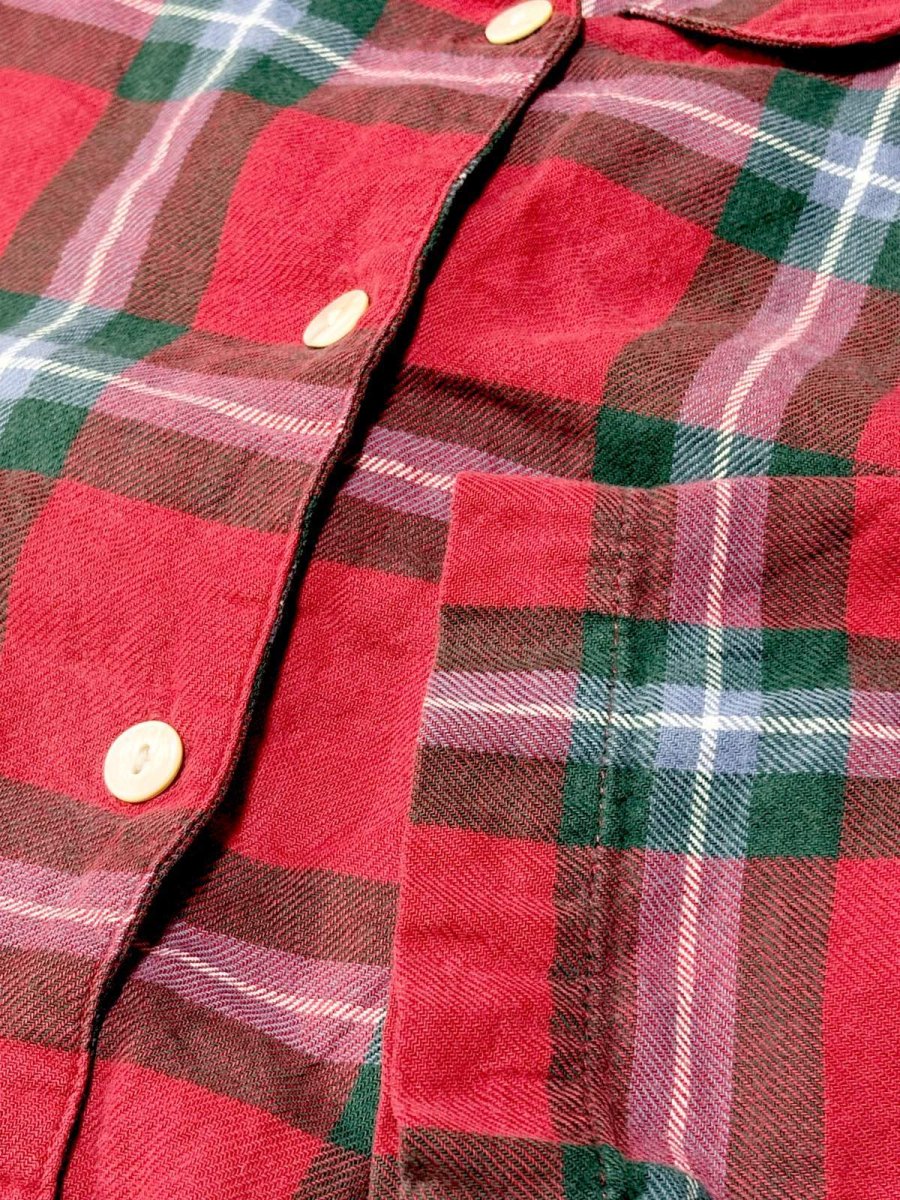 画像10: チェック柄 ウエストゴム レトロ USA古着 ヴィンテージワンピース (10)