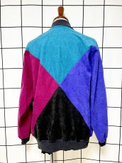 画像2: クレイジーカラー プルオーバー レトロ USA古着 ヴィンテージトップス (2)